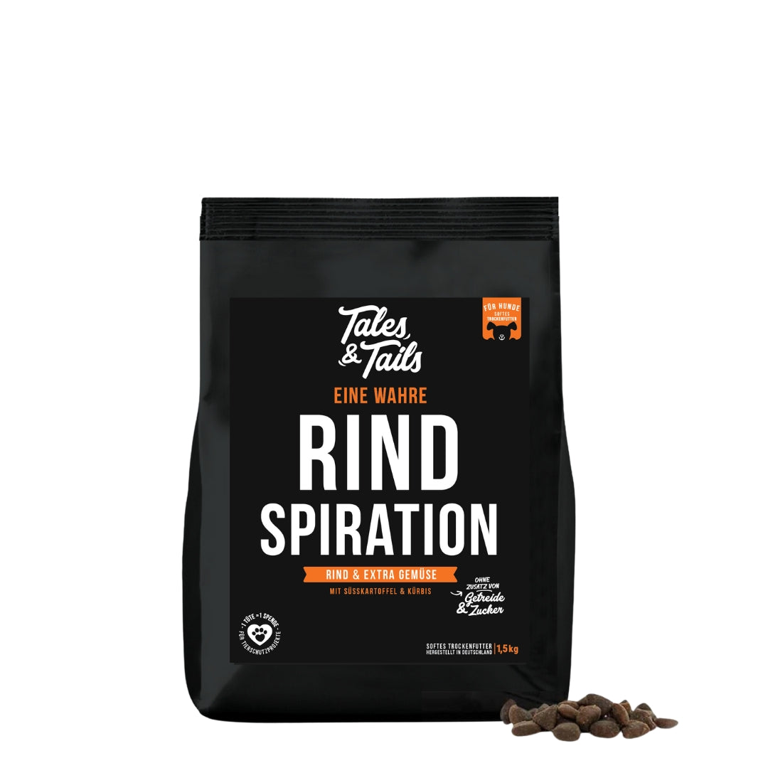 Eine wahre Rindspiration - softes Trockenfutter mit 70% Rind- 1,5kg