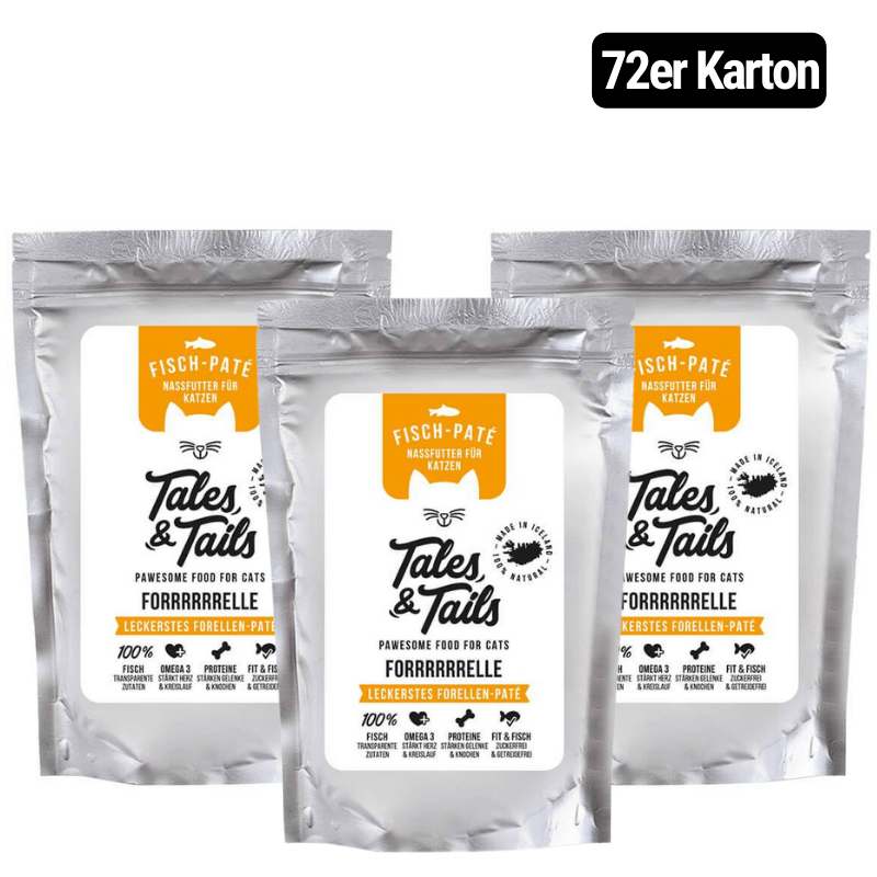 Forrrrrrrelle - Nassfutter für Katzen mit 100% Forelle - 100g