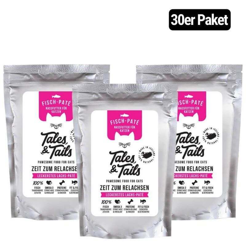 Zeit zum Relachsen - Nassfutter für Katzen mit 100% Lachs - 100g