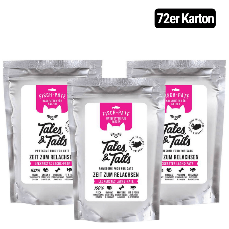 Zeit zum Relachsen - Nassfutter für Katzen mit 100% Lachs - 100g